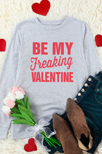 Load image into Gallery viewer, Grey Kickoff Rugby Letter Print Casual Graphic Top