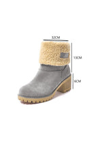Load image into Gallery viewer, Grey Winter Fleece Lined Boots