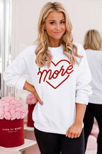 Load image into Gallery viewer, Happy Valentines Day Embroidered Graphic Sweatshirt