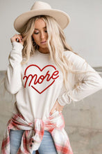Load image into Gallery viewer, Happy Valentines Day Embroidered Graphic Sweatshirt