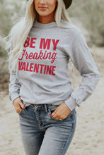 Load image into Gallery viewer, Grey Kickoff Rugby Letter Print Casual Graphic Top