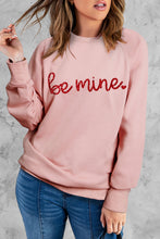 Load image into Gallery viewer, Xoxo Glitter Letter Print Graphic Sweatshirt