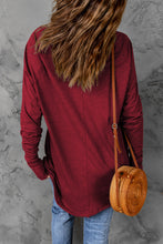 Load image into Gallery viewer, Solid Casual Thumbhole Long Sleeve Top