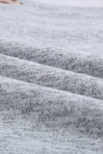 Load image into Gallery viewer, Grey Raglan Sleeve Cheetah Print Sleeve Long Sleeve Shirt