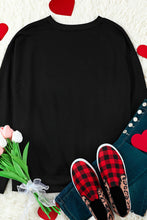 Load image into Gallery viewer, Happy Valentines Day Embroidered Graphic Sweatshirt