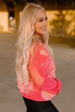 Load image into Gallery viewer, Bleached Cheetah Print Colorblock Sweatshirt