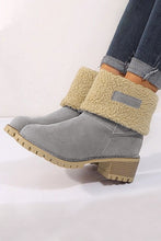 Load image into Gallery viewer, Grey Winter Fleece Lined Boots
