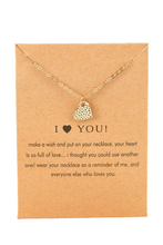 Load image into Gallery viewer, Valentines Heart Pendant Alloy Necklace