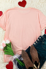 Load image into Gallery viewer, Glitter Heart Print Casual Graphic Tee