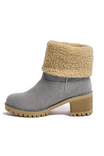 Load image into Gallery viewer, Grey Winter Fleece Lined Boots