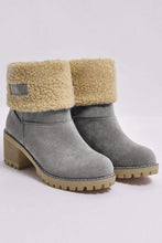 Load image into Gallery viewer, Grey Winter Fleece Lined Boots
