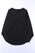 Load image into Gallery viewer, Solid Casual Thumbhole Long Sleeve Top
