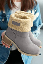 Load image into Gallery viewer, Grey Winter Fleece Lined Boots
