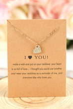 Load image into Gallery viewer, Valentines Heart Pendant Alloy Necklace