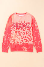 Load image into Gallery viewer, Bleached Cheetah Print Colorblock Sweatshirt