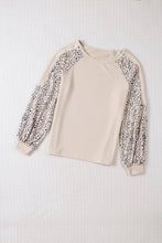 Load image into Gallery viewer, Beige Animal Print Polyester Long Sleeve Shirt for Women