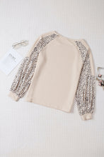 Load image into Gallery viewer, Beige Animal Print Polyester Long Sleeve Shirt for Women