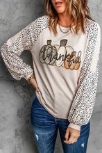 Load image into Gallery viewer, Beige Animal Print Polyester Long Sleeve Shirt for Women