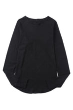 Load image into Gallery viewer, Solid Casual Thumbhole Long Sleeve Top
