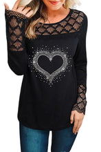 Load image into Gallery viewer, Lace Crochet Splicing Casual Cutout Long Sleeve Top