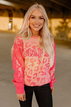 Load image into Gallery viewer, Bleached Cheetah Print Colorblock Sweatshirt