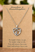 Load image into Gallery viewer, Valentine I Love You Forever Rhinestone Pendant Necklace