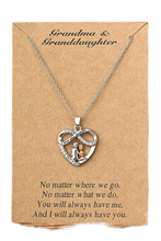 Load image into Gallery viewer, Valentine I Love You Forever Rhinestone Pendant Necklace