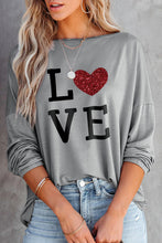 Load image into Gallery viewer, Grey Casual Loose Fit Batwing Sleeve Top