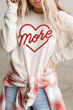 Load image into Gallery viewer, Happy Valentines Day Embroidered Graphic Sweatshirt