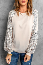 Load image into Gallery viewer, Beige Animal Print Polyester Long Sleeve Shirt for Women