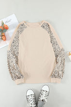 Load image into Gallery viewer, Beige Animal Print Polyester Long Sleeve Shirt for Women