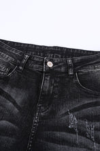 Load image into Gallery viewer, Light Blue Raw Hem Straight Leg Distressed Jeans for Women