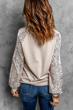 Load image into Gallery viewer, Beige Animal Print Polyester Long Sleeve Shirt for Women