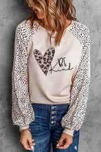 Load image into Gallery viewer, Beige Animal Print Polyester Long Sleeve Shirt for Women