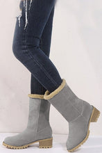 Load image into Gallery viewer, Grey Winter Fleece Lined Boots