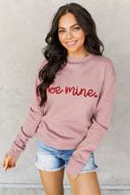 Load image into Gallery viewer, Xoxo Glitter Letter Print Graphic Sweatshirt