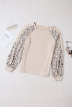 Load image into Gallery viewer, Beige Animal Print Polyester Long Sleeve Shirt for Women