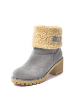 Load image into Gallery viewer, Grey Winter Fleece Lined Boots