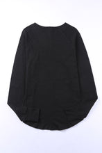 Load image into Gallery viewer, Solid Casual Thumbhole Long Sleeve Top