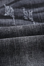 Load image into Gallery viewer, Light Blue Raw Hem Straight Leg Distressed Jeans for Women