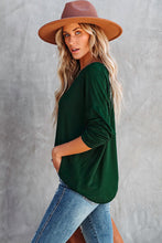 Load image into Gallery viewer, Grey Casual Loose Fit Batwing Sleeve Top