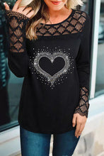Load image into Gallery viewer, Lace Crochet Splicing Casual Cutout Long Sleeve Top