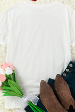 Load image into Gallery viewer, Leopard Heart Shaped Print Crew Neck Casual Graphic Tee