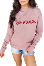 Load image into Gallery viewer, Xoxo Glitter Letter Print Graphic Sweatshirt