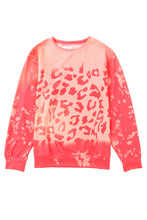 Load image into Gallery viewer, Bleached Cheetah Print Colorblock Sweatshirt