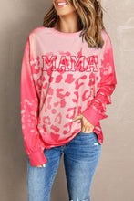 Load image into Gallery viewer, Bleached Cheetah Print Colorblock Sweatshirt