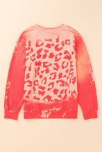 Load image into Gallery viewer, Bleached Cheetah Print Colorblock Sweatshirt