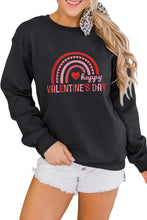 Load image into Gallery viewer, Happy Valentines Day Embroidered Graphic Sweatshirt