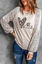Load image into Gallery viewer, Beige Animal Print Polyester Long Sleeve Shirt for Women