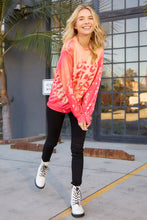 Load image into Gallery viewer, Bleached Cheetah Print Colorblock Sweatshirt